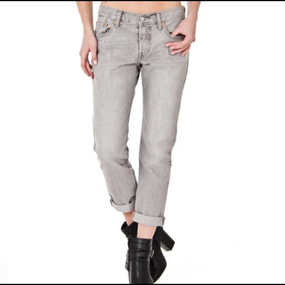 BCBGeneration gray white wash denim
